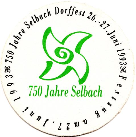 gaggenau ra-bw stadt gaggenau 4a (rund215-750 jahre selbach 1993-schwarzgrn)